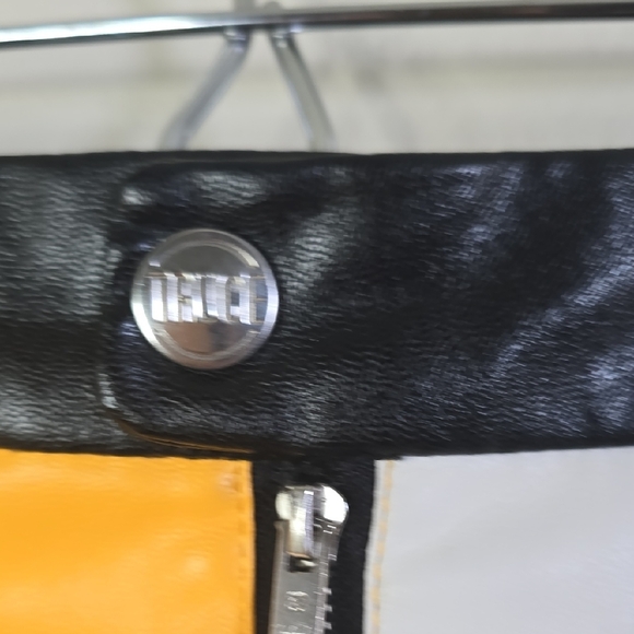 Truce Parchwork  Yellow and Black Mini Skirt - Picture 5 of 7